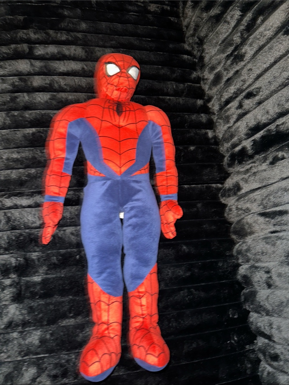 Kids Red and Blue Superhero Costume Plush Suit (Stuffed Toy)